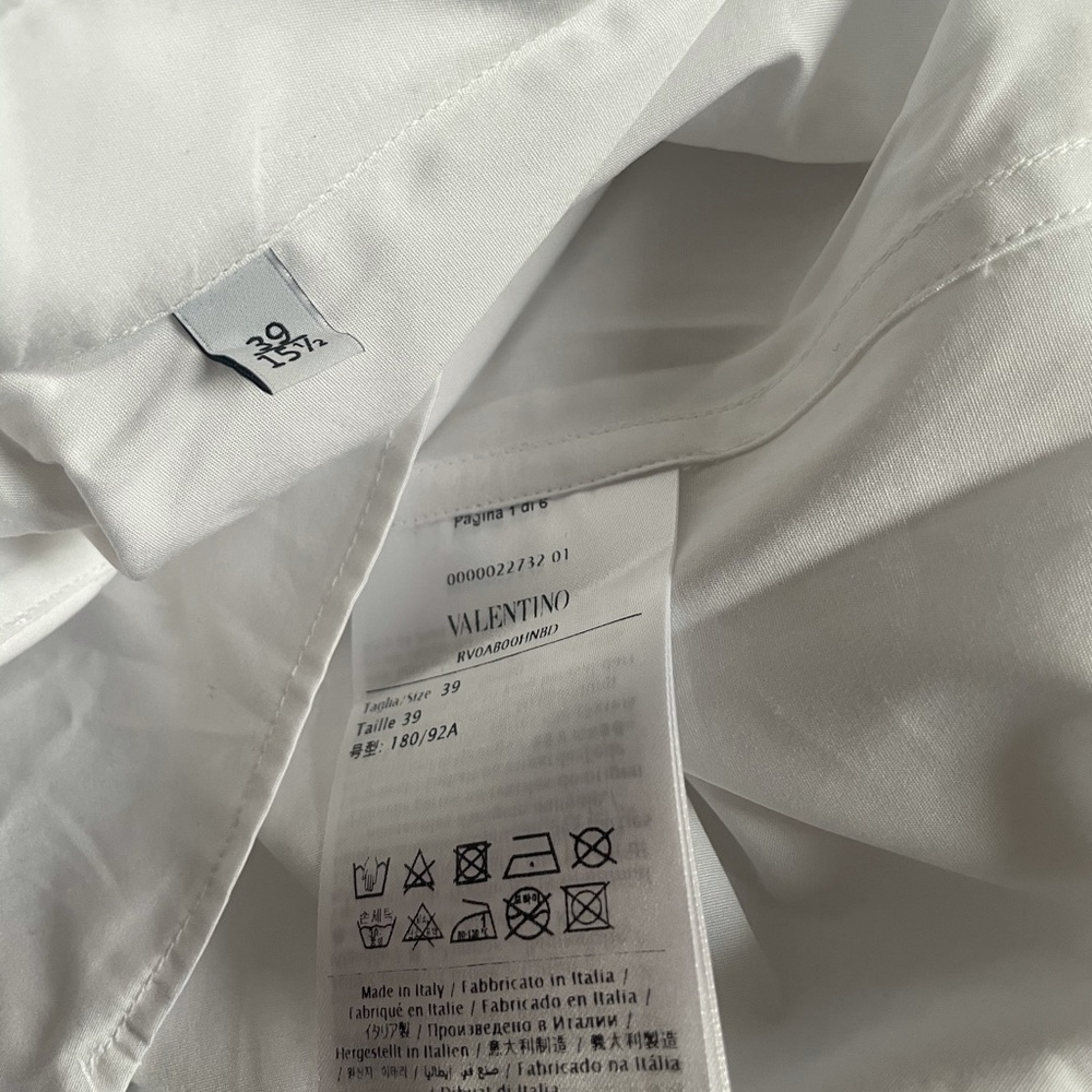 Valentino Mens VLOGO Deconstructed Oversized Shirt - Picture 7 of 7